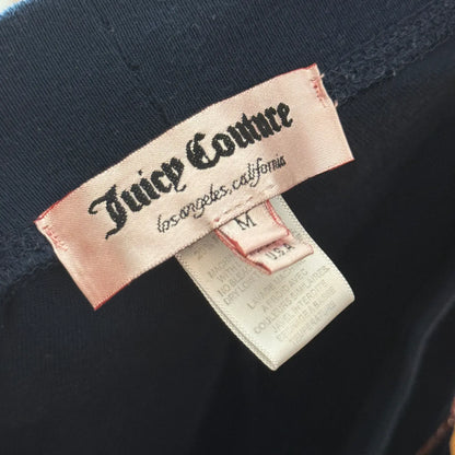 Vintage Y2K Juicy Couture Navy Velour Pants – Rhinestone J (XS/S)