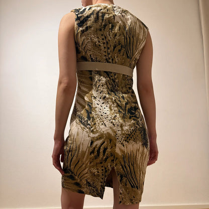 Animal Print Mini Dress – Vintage Y2K Glam Style (S)